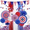 MOVINPE 4th of July Patriotic Party Decorations Set, American Flag Hanging Paper Fans, PomPoms Flowers, Foil Fringe Curtain, Star Streamers, USA Pennant Bunting Independence Day Party Supplies